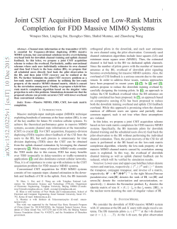 Joint CSIT Acquisition Based on Low-Rank