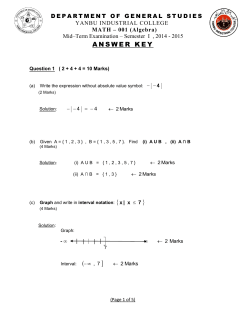 answer key - Yanbu Industrial College
