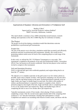 Predicting Match and Tournament Outcomes in Professional Golf