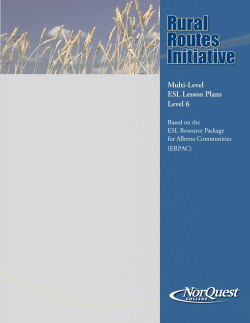 ESL Lessons - NorQuest College