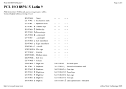 PCL ISO 8859/15 Latin 9