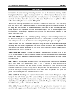 Foundations of Social Studies HISTORY