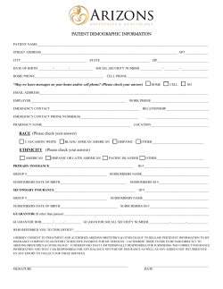 PATIENT DEMOGRAPHIC INFORMATION RACE (Please check