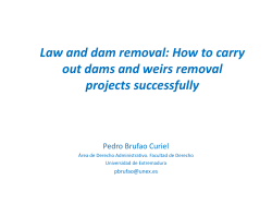 Law and dam removal: How to carry out dams and weirs removal