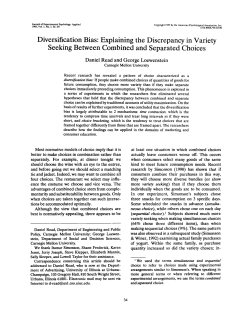 Diversification Bias: Explaining the Discrepancy