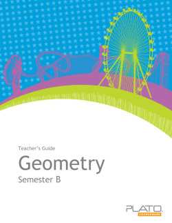 Teacher`s Guide Geometry - Edmentum