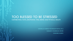 Connecting Your Faith, Physical Health and