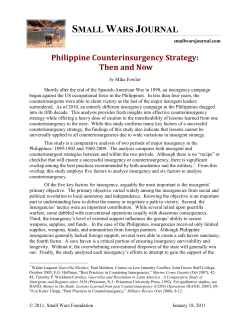Philippine Counterinsurgency Strategy