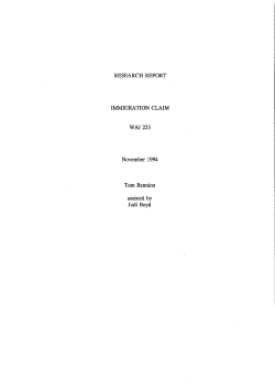 Immigration Claim - Ministry of Justice