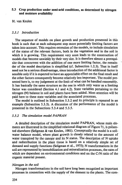5.3 Crop production under semi-arid conditions, as determined by