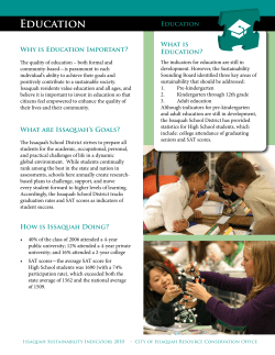 Education - City of Issaquah