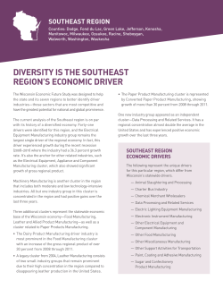 Southeast region - Wisconsin Economic Development Corporation