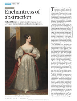 Enchantress of abstraction