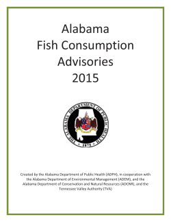 Alabama Fish Consumption Advisories 2015