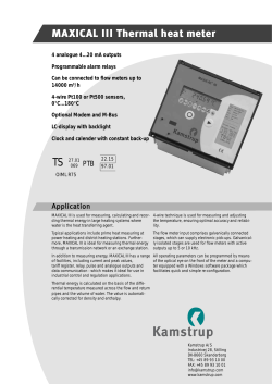 MAXICAL III Thermal heat meter