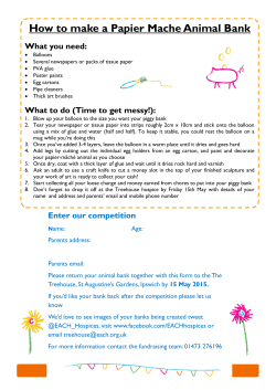 How to make a Papier Mache Animal Bank What you need