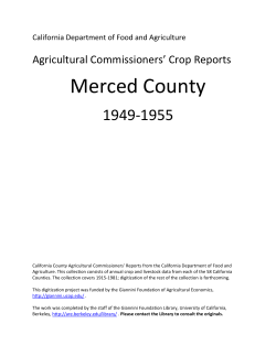 Merced County - AgEcon Search