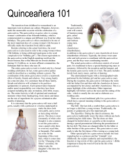 Quinceañera 101 - Bradley Baptist