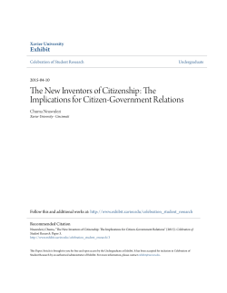 The New Inventors of Citizenship - Exhibit