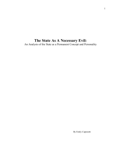 The state is a necessary evil