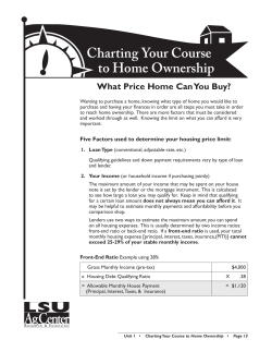 Charting Your Course to Home Ownership