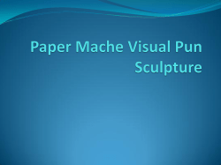 Paper Mache Visual Pun Sculpture
