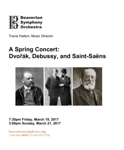 Preview the printed program - Beaverton Symphony Orchestra
