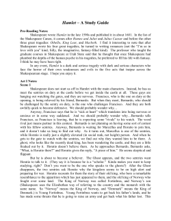 Hamlet &ndash; A Study Guide - Taylorsville