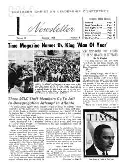 SCLC Newsletter - Freedom Archives