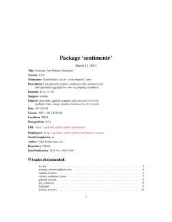 Package `sentimentr`