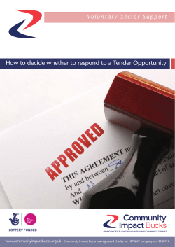 How to decide to respond to a tender opportunity