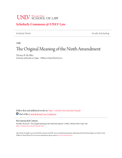 The Original Meaning of the Ninth Amendment