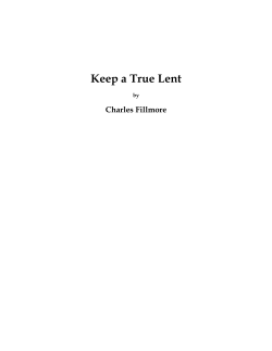 Keep a True Lent - Unity Village Chapel