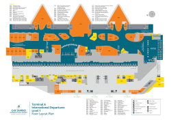 Terminal A International Departures Level 1 Floor Layout Plan