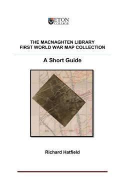 the macnaghten library first world war map