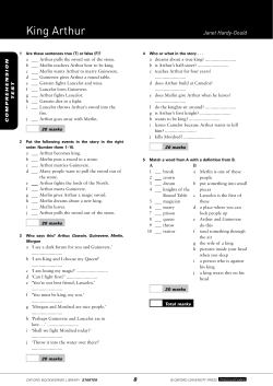 King Arthur - Englishcenter