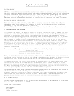Single Transferable Vote (STV) - Industrial Internet Consortium