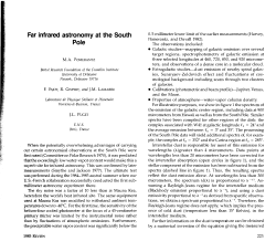 Far infrared astronomy at the South Pole," (PDF copy)
