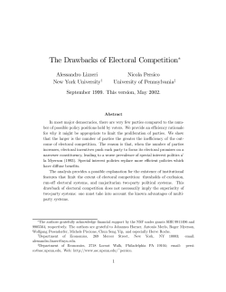 The Drawbacks of Electoral Competition