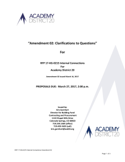 Amendment 02 for RFP 17-KG-0215 Internal Connections