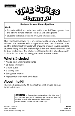 time cubes - Lakeshore Learning