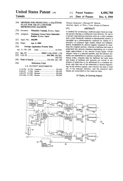Method for producing a halftone plate for use in a picture