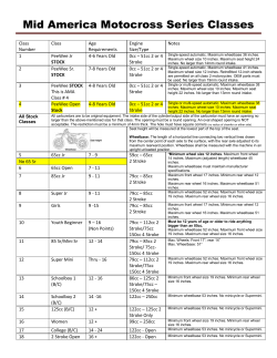 Print a copy of the 2016 Classes - Mid