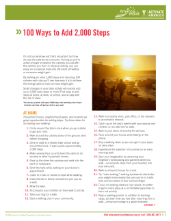 100 Ways to Add 2000 Steps