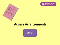 Access Arrangments