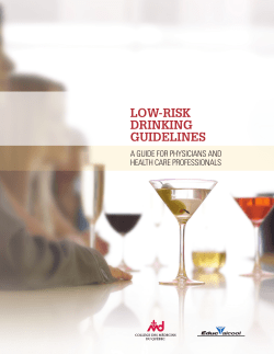 low-risk drinking guidelines - Coll&egrave;ge des m&eacute;decins du Qu&eacute;bec
