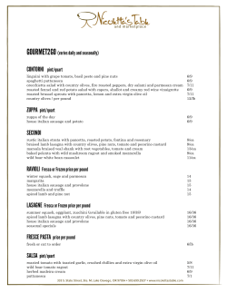 CONTORNI pint/quart SECONDI