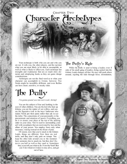 Character Archetypes - Fantasy Flight Games