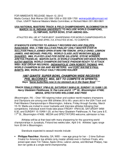 2012 Indoor National Championships Press Release