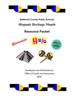 Hispanic Heritage Month